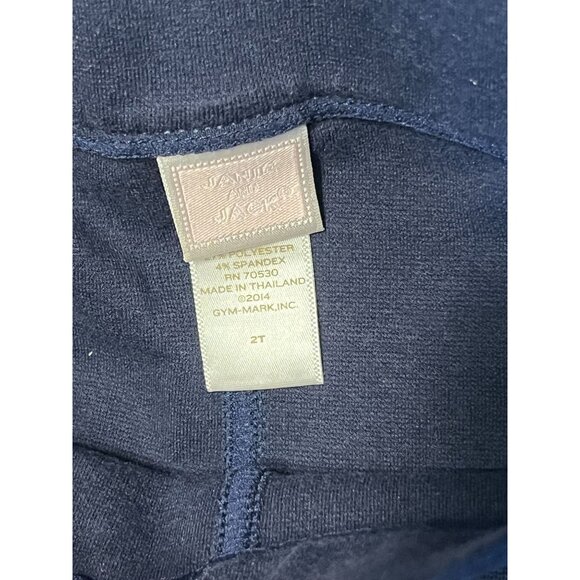 Janie and Jack Ponte Knit Pants Navy Blue Girls Size 2 New without tags Clean sm - Picture 5 of 8